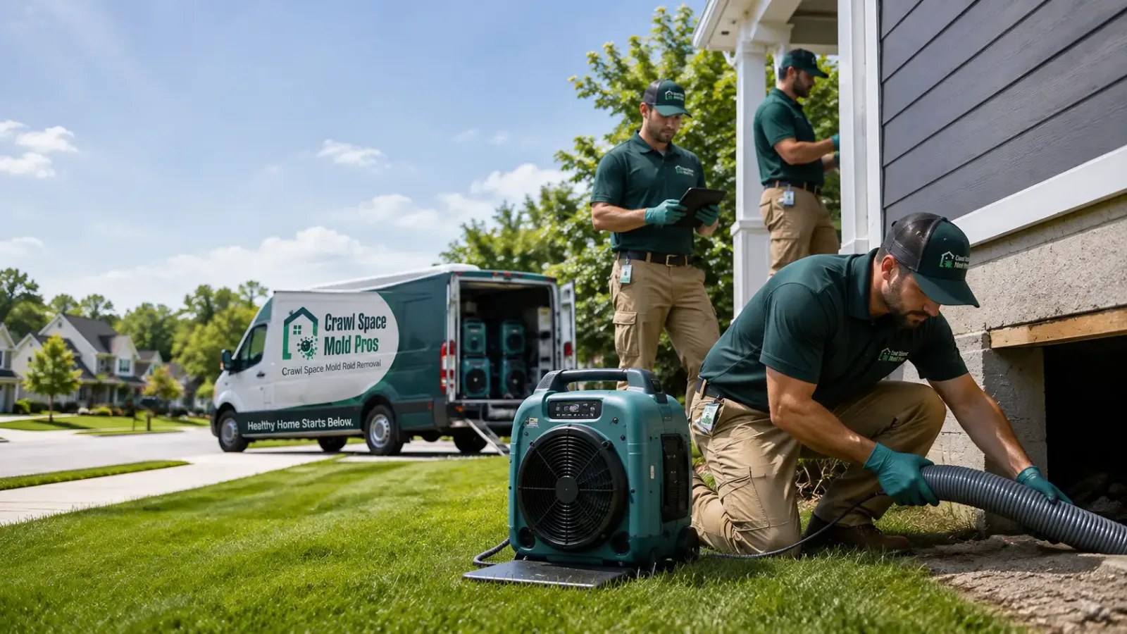 Crawl Space Mold Removal in Olmitz, KS